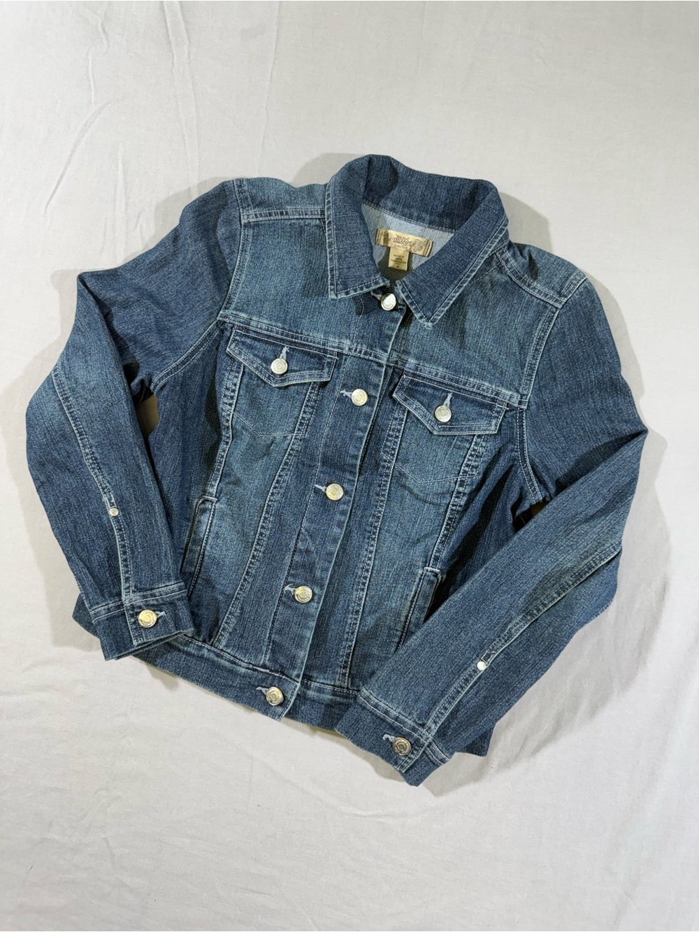 Vintage America Blues Patchwork Western Denim Jacket